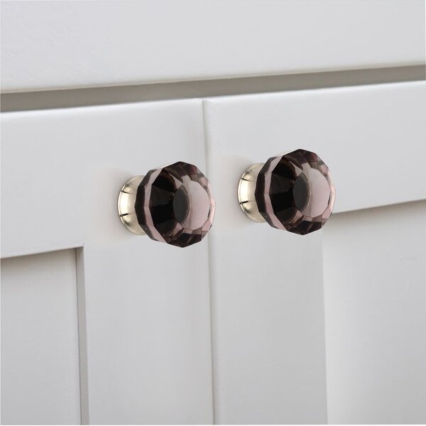 Merlot 1-1/4 in. Crystal Cabinet Knob
