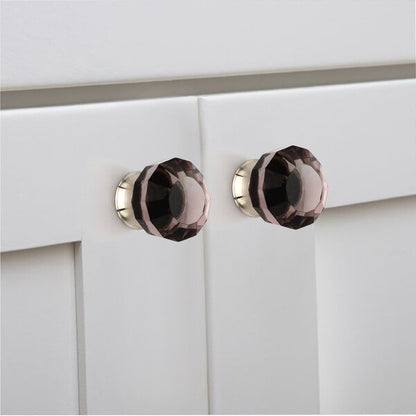 Merlot 1-1/4 in. Crystal Cabinet Knob