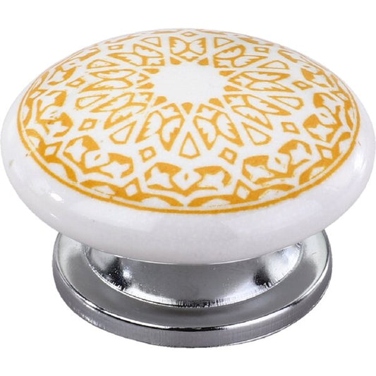 Tile Pattern 1-3/5 in. Cabinet Knob