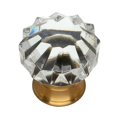 Clear Crystal 1-1/4 in. Cabinet Knob