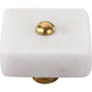 Mascot Hardware 1-1/2 in. White Marble Drawer Cabinet Knob (Pack of 10)