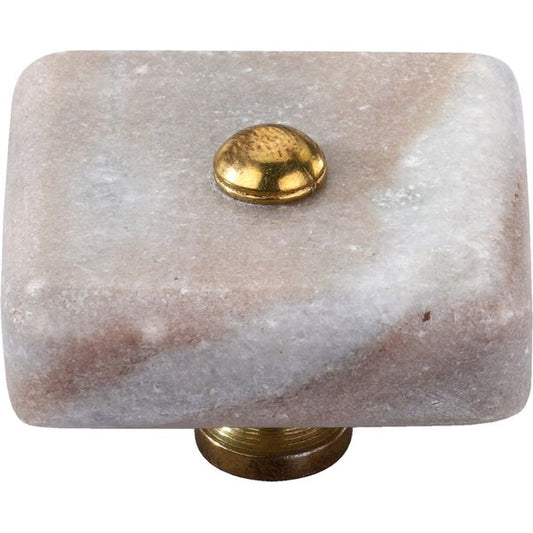 Mascot Hardware 1-1/2 in. Square Marble Drawer Cabinet Knob