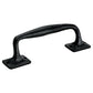 Offset 6 in. Black Door Pull Handle