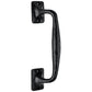 Offset 6 in. Black Door Pull Handle