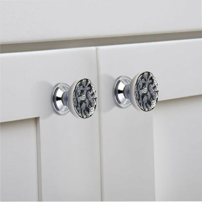 Mascot Hardware Cactus Design 1-4/7 in. Black Drawer Cabinet Knob