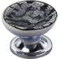 Mascot Hardware Cactus Design 1-4/7 in. Black Drawer Cabinet Knob