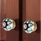 Blue & Green Cabinet Knob (Pack Of 5)