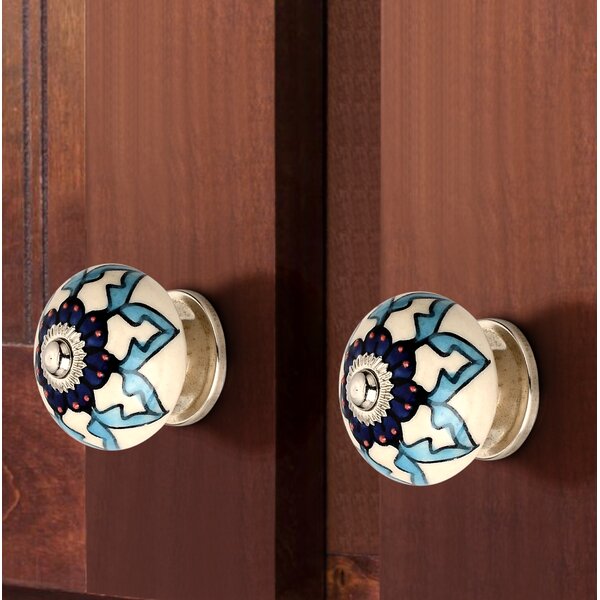 Blue & Green Cabinet Knob (Pack Of 5)