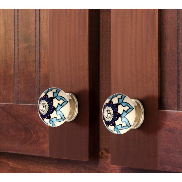 Blue & Green Cabinet Knob (Pack Of 5)