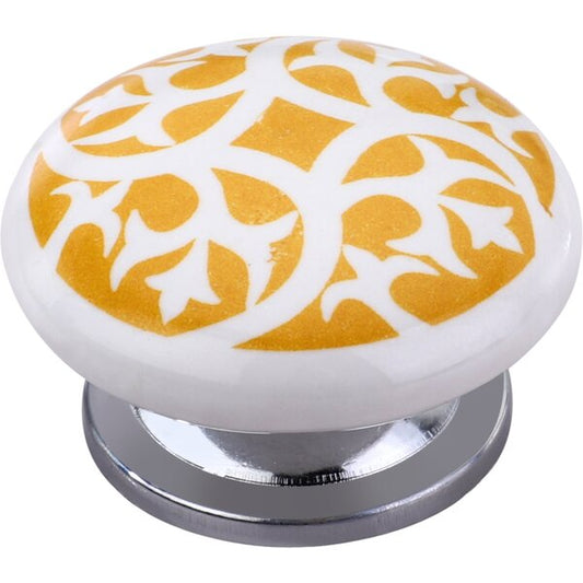 Swirl Design 1-3/5 in. Flat Cabinet Knob