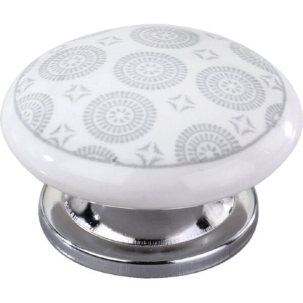 Mascot Hardware Rosette 1-3/5 in. Flat Drawer Cabinet Knob