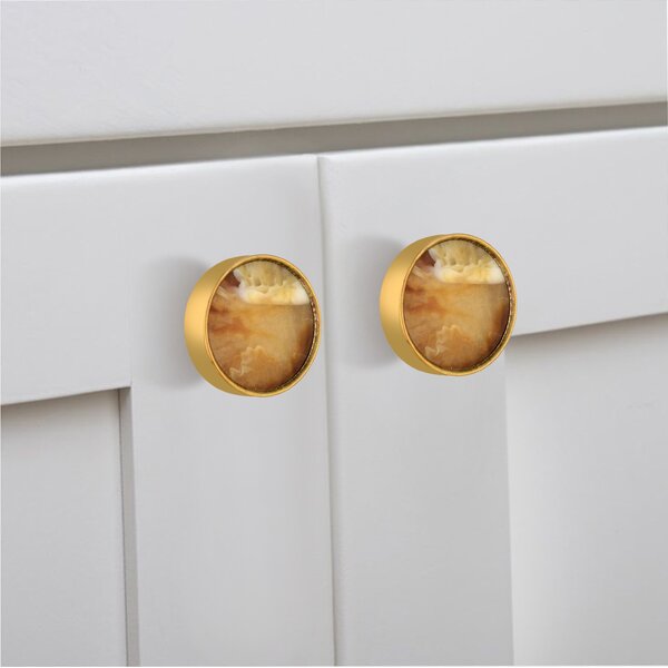 Moon Cloud 1-3/5 in. Merigold Cabinet Knob
