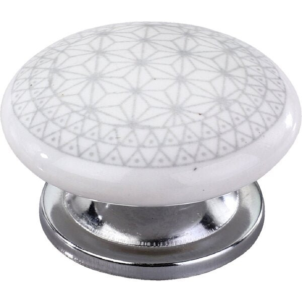 Geometric Star 1-4/7 in. Yellow Cabinet Knob