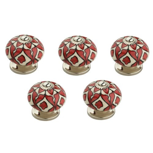 Oversized Blossom 1 5/8" Diameter Round Knob Multipack (Set of 5)