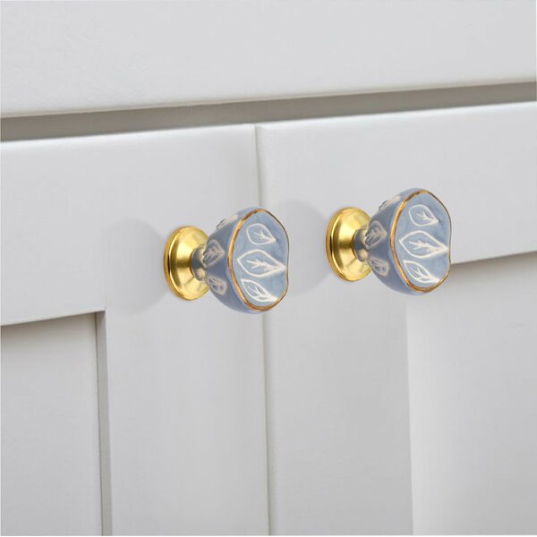 Tropical Leaves 1-2/3 in. Cabinet Knob