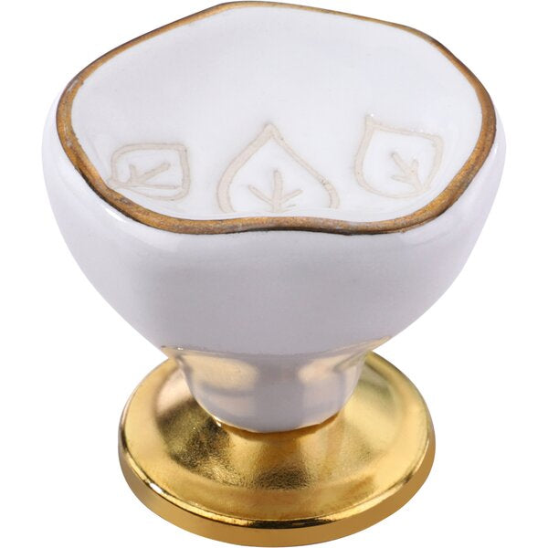 Tropical Leaves 1-2/3 in. Cabinet Knob