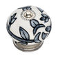 Black Flower 1-3/5 in. Cabinet Knob