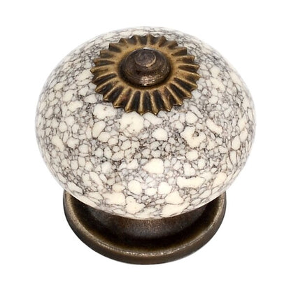 Marble Effect 1-3/5 in. Cabinet Knob
