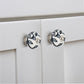 Black Flower 1-3/5 in. Cabinet Knob