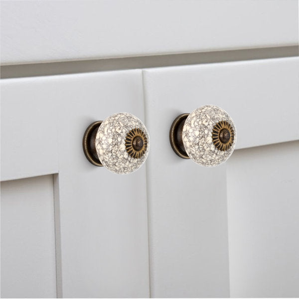 Marble Effect 1-3/5 in. Cabinet Knob