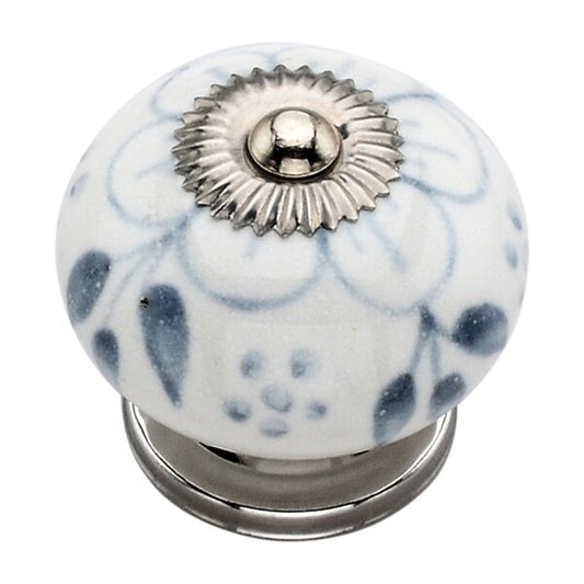 Calendula Washed 1-4/7 in. Grey Cabinet Knob