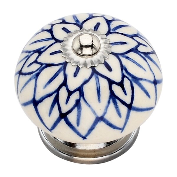 Water Lily 1-4/7 in. Round Cabinet Knob
