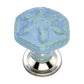 Hexagon Flower 1.77 in. Ceramic Cabinet Knob