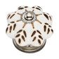 Etched Floral 1-7/9 in. Melon Cabinet Knob