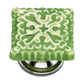 Intricate 1-4/7 in. Lime Tile Cabinet Knob