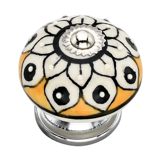 Classic 1-4/7 in. Yellow Cabinet Knob