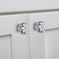 Camellia Washed 1-4/7 in. Blue Cabinet Knob