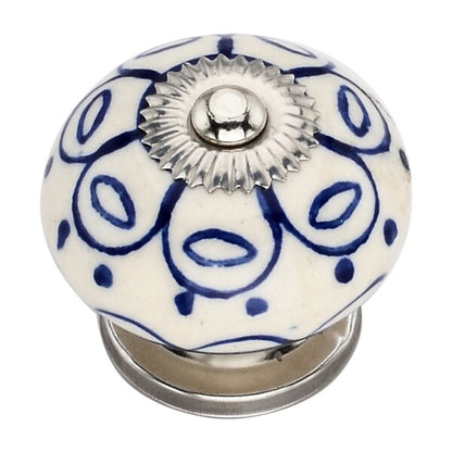 Jarred Washed 1-4/7 in. Blue Cabinet Knob