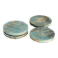 Mascot Hardware Wooden 4 pieces Round Coaster Set