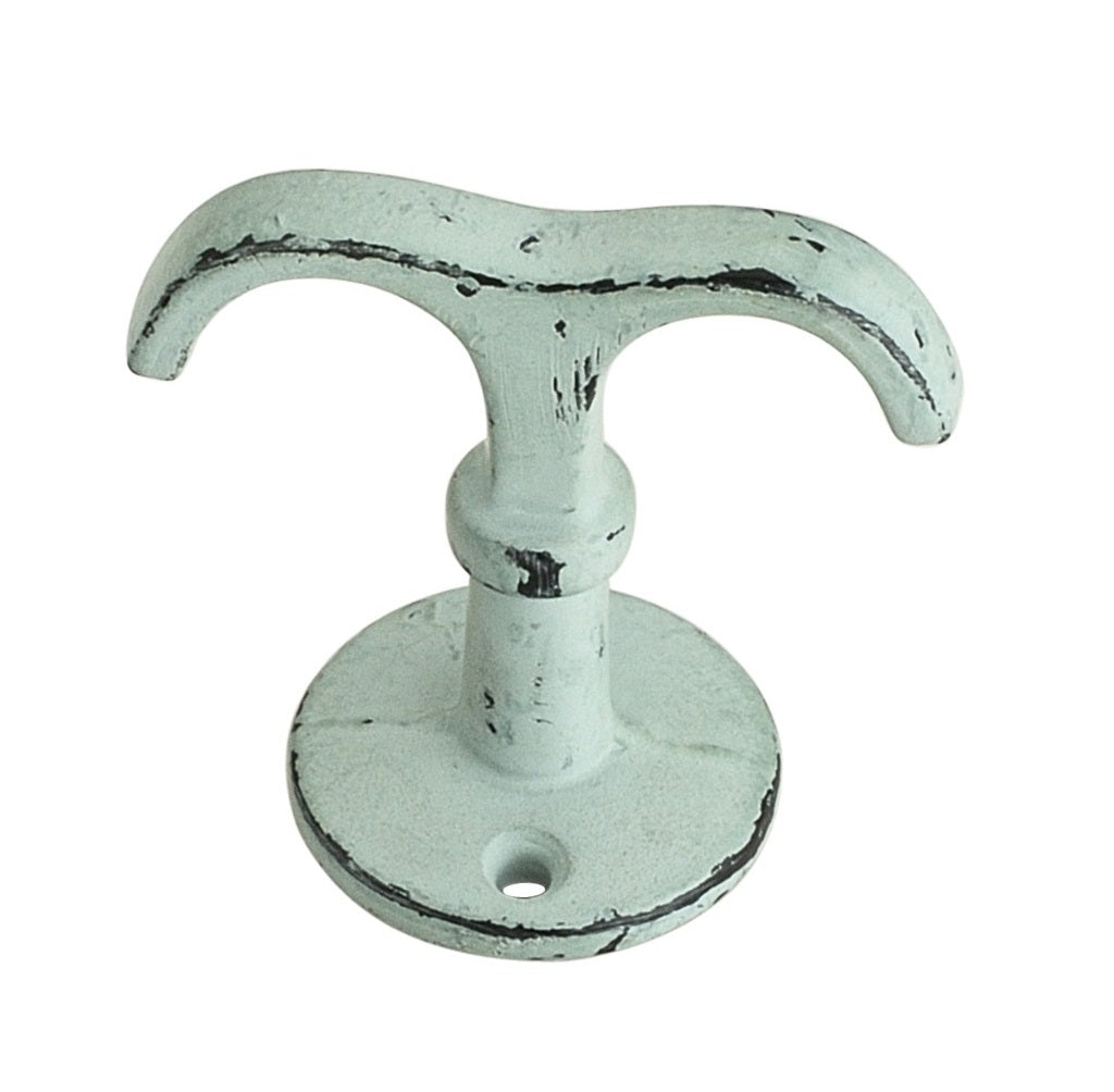 Mascot Hardware Double Prong Hook Round Base 2-1/6 in.