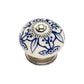 Mascot Hardware Petunia Washed 1-4/7 in. Blue Cabinet knob (Pack of 10)