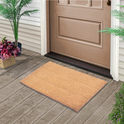 Coconut Natural Doormat 30'' x 18''  Beautiful Brown Color Outdoor Home Decor Mat
