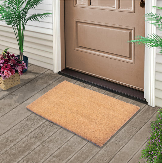 Coconut Natural Doormat 30'' x 18''  Beautiful Brown Color Outdoor Home Decor Mat