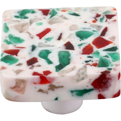 Mascot Hardware Springfield 1-1/2 in. Red & Green Chips Drawer Cabinet Knob