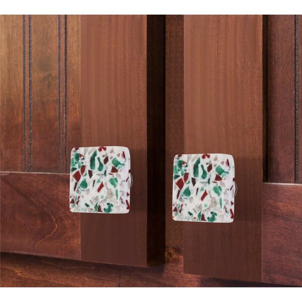 Mascot Hardware Springfield 1-1/2 in. Red & Green Chips Drawer Cabinet Knob