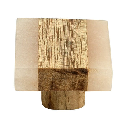 Mascot Hardware Frosted Timber 1-3/10 in (33mm) Peach & Light Brown Cabinet Knob (Pack Of 10)