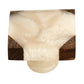 Mascot Hardware Frosted Timber Corner 1-1/2 in. (38 mm) Peach & Brown Corner Cabinet Knob