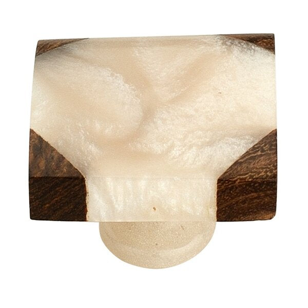 Mascot Hardware Frosted Timber Corner 1-1/2 in. (38 mm) Peach & Brown Corner Cabinet Knob