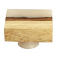 Mascot Hardware Frosted Straight Timber 1-7/11 in.  42 X 32mm White Resin Straight Knob