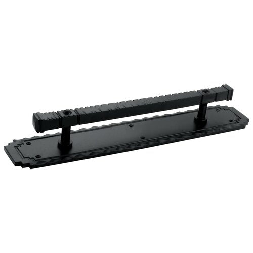 16 in. Door Pull Handle on Stepped Plate
