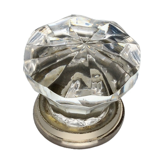 Mascot Hardware Swirl 1-1/2 in. Crystal Drawer Cabinet knob