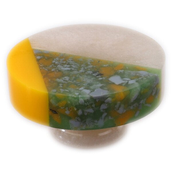 Temecula 1-1/2 in. Marble Effect Trio Cabinet Knob