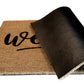 Natural Coir Doormat with Non-Slip Backing - 28 x 18 - Outdoor / Indoor - Natural