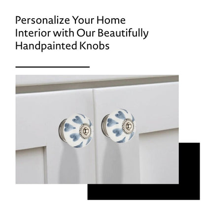 Mascot Hardware Heart Washed 1-4/7 in. Grey Cabinet Knob (Pack of 10)