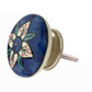 Mascot Hardware Flowered Flat 1-7/9 in. Blue & Multicolor Cabinet Knob (Pack of 10)