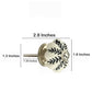 Melon Flower 1-7/10 in. Black & White Cabinet Knob (Pack of 10)